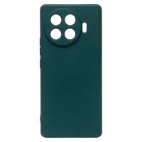 Чехол для Tecno Spark 20 Pro+ (KJ7) силиконовый Soft Touch 4 <темно-зеленый> ― OnlineBazar.su
