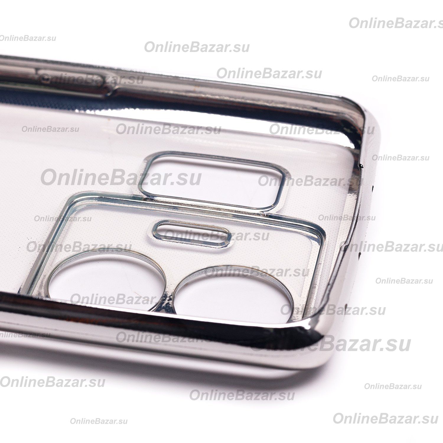 Чехол для Realme GT3 силиконовый ультратонкий Pilot <серебристый> ― OnlineBazar.su