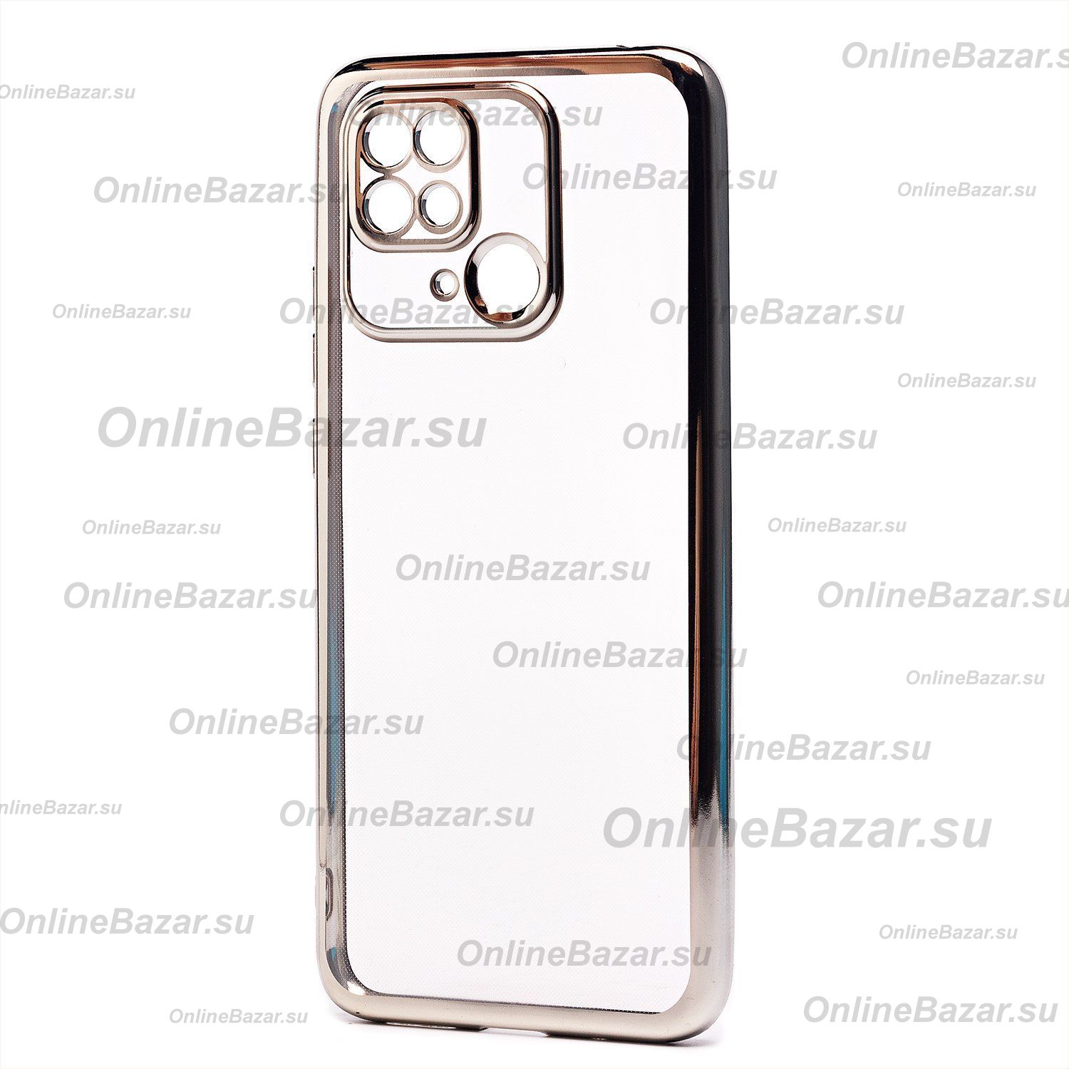 Чехол для Xiaomi 220333QAG силиконовый ультратонкий Pilot <серебристый> ― OnlineBazar.su