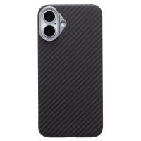 Чехол для Apple iPhone 16 Plus пластиковый MagSafe POSH KEVLAR <черный> ― OnlineBazar.su