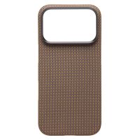 Чехол для Apple iPhone 17 Pro пластиковый MagSafe POSH KEVLAR <песочный> ― OnlineBazar.su