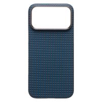 Чехол для Apple iPhone 17 Pro Max пластиковый MagSafe POSH KEVLAR <синий> ― OnlineBazar.su