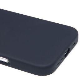 Чехол для Apple iPhone 16 Plus силиконовый MagSafe (анимация работает) <черный> (премиум)