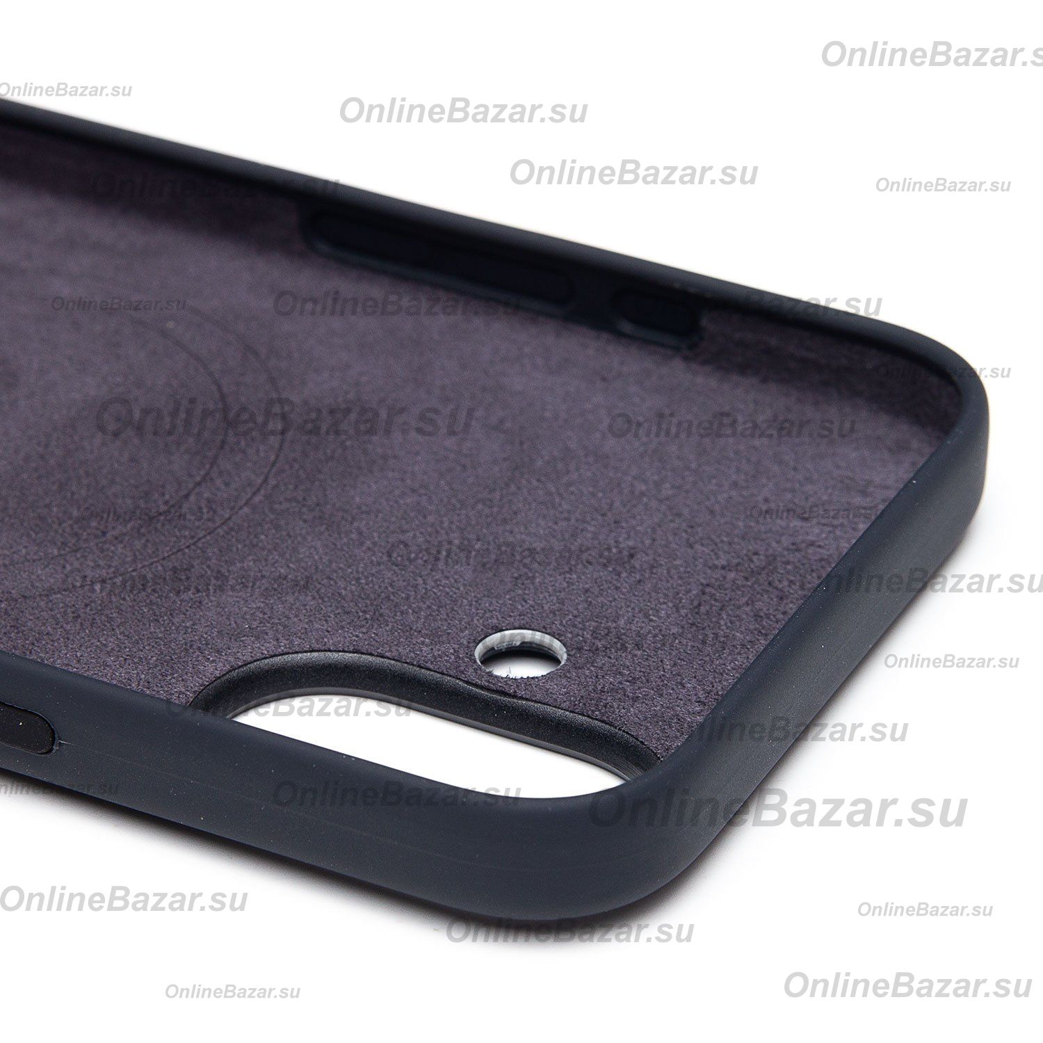 Чехол для Apple iPhone 16 Plus силиконовый MagSafe (анимация работает) <черный> (премиум) ― OnlineBazar.su