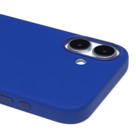 Чехол для Apple iPhone 16 Plus силиконовый MagSafe (анимация работает) <темно-синий> (премиум)