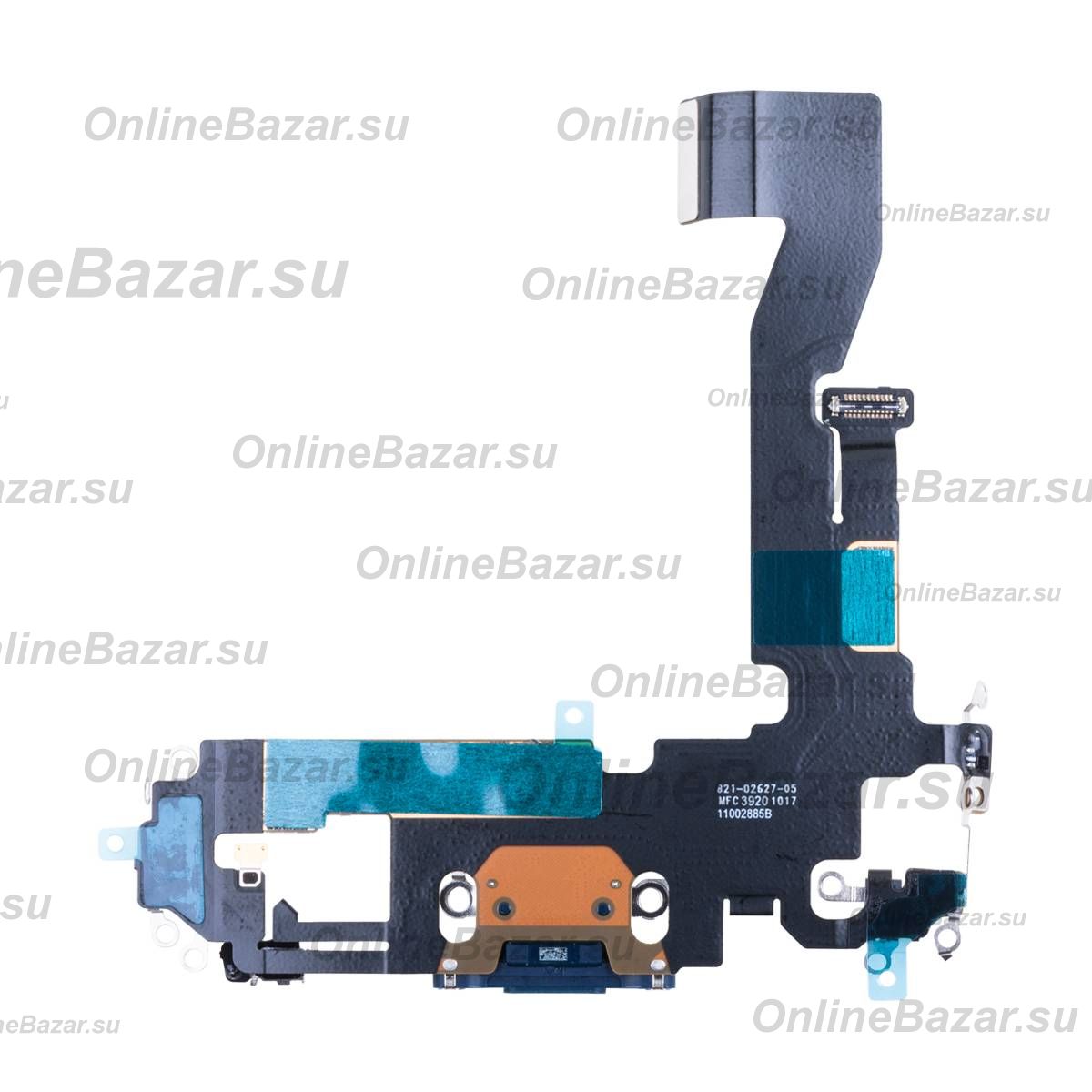 Шлейф для Apple iPhone 12 Pro на системный разъем и микрофон <синий> (оригинал) ― OnlineBazar.su