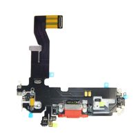 Шлейф для Apple iPhone 12 на системный разъем и микрофон <красный> (оригинал) ― OnlineBazar.su