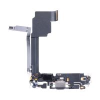 Шлейф для Apple iPhone 15 Pro Max на системный разъем и микрофон <черный> (оригинал) ― OnlineBazar.su