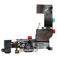 Шлейф для Apple iPhone 5s на системный разъем, разъем гарнитуры и микрофон <черный> ― OnlineBazar.su