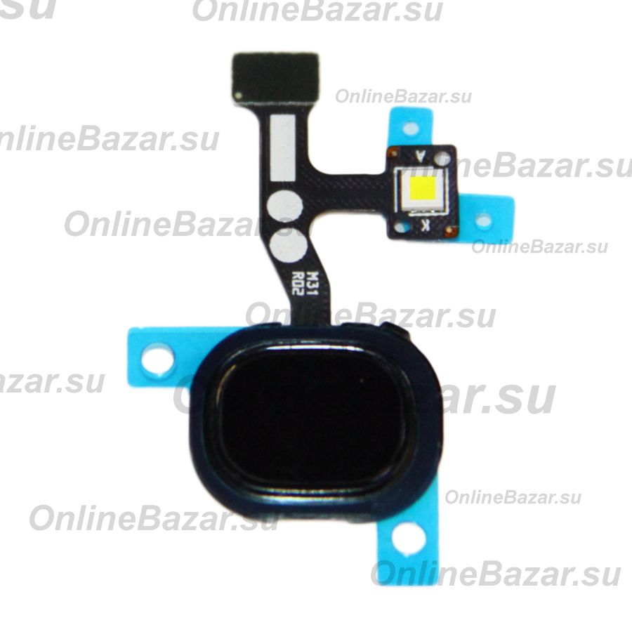 Шлейф для Samsung SM-M315F (Galaxy M31) на отпечаток пальца <черный> ― OnlineBazar.su