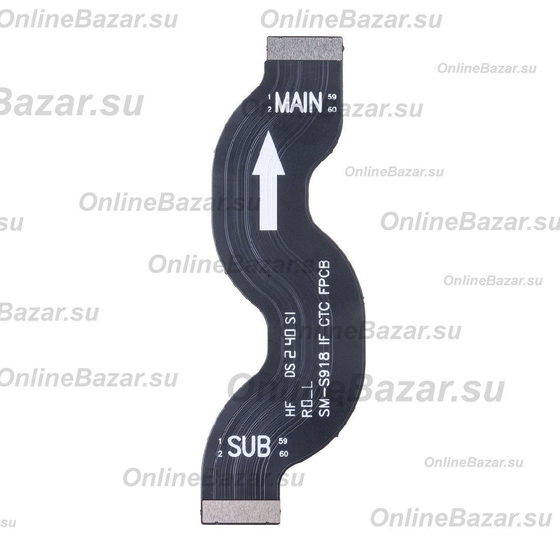 Шлейф для Samsung SM-S918B (Galaxy S23 Ultra) основной межплатный (широкий) ― OnlineBazar.su