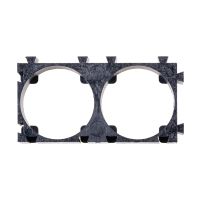 Ячейка держатель для сборки аккумуляторов 18650 (двойная/пластик/10 шт.) ― OnlineBazar.su