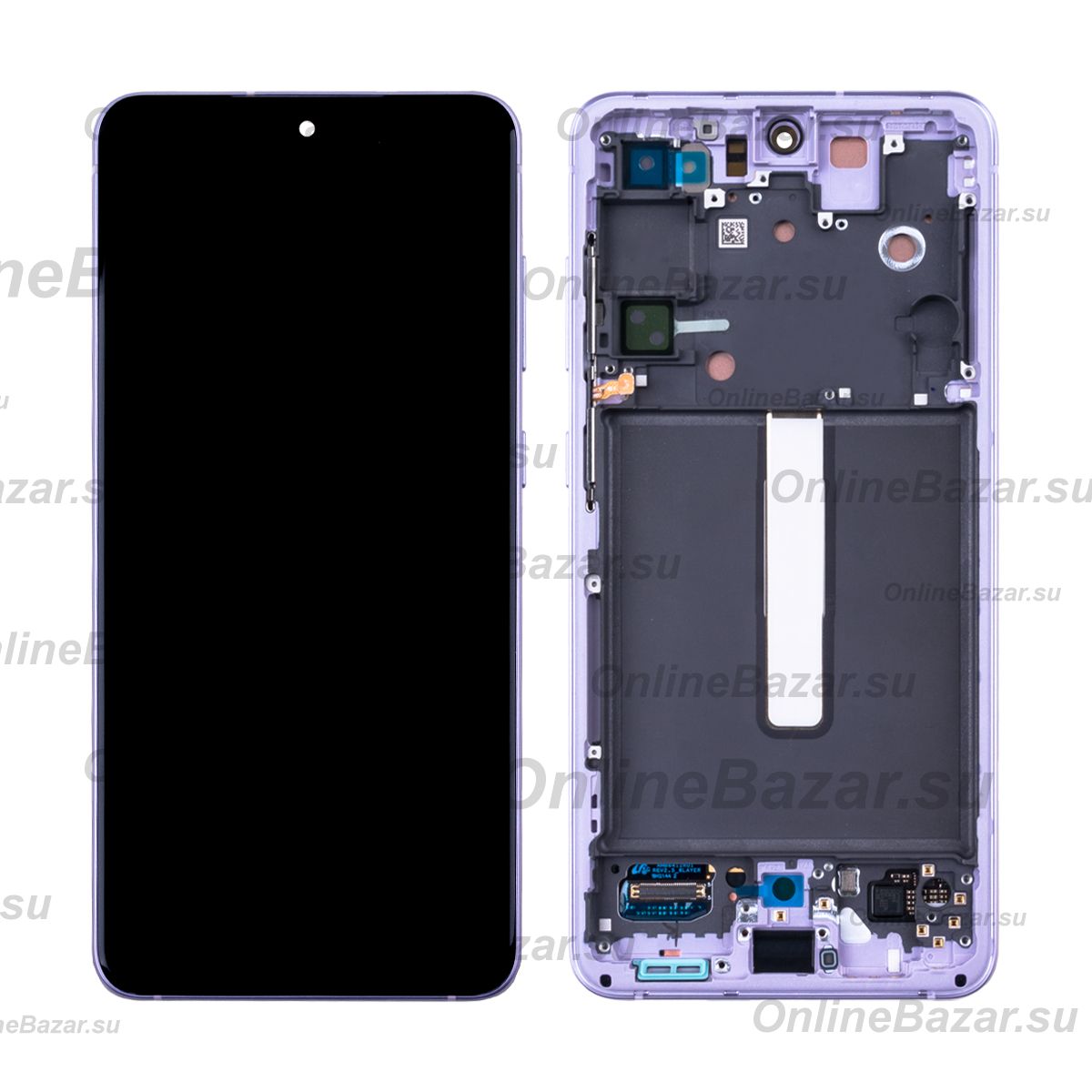 Дисплей для Samsung SM-G990B (Galaxy S21 FE) модуль в сборе с тачскрином <фиолетовый> (оригинал) ― OnlineBazar.su