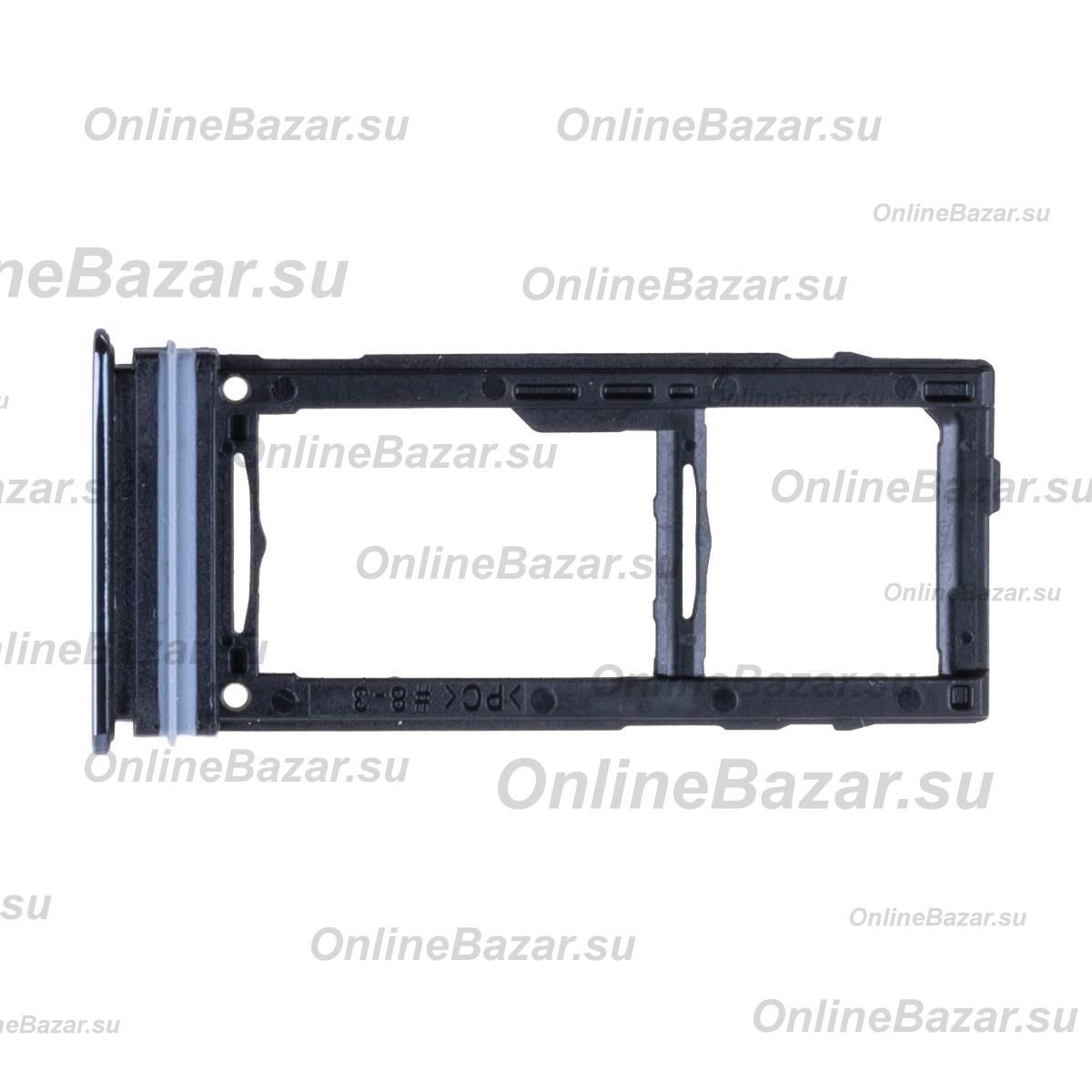 Лоток sim-карты для Samsung SM-A725F (Galaxy A72) и карты памяти <черный> ― OnlineBazar.su