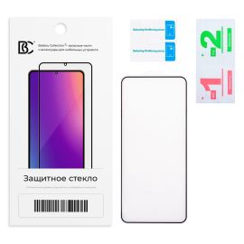 Защитное стекло для Google Pixel 8 (2.5D/закаленное, полная наклейка) <черный> в блистере