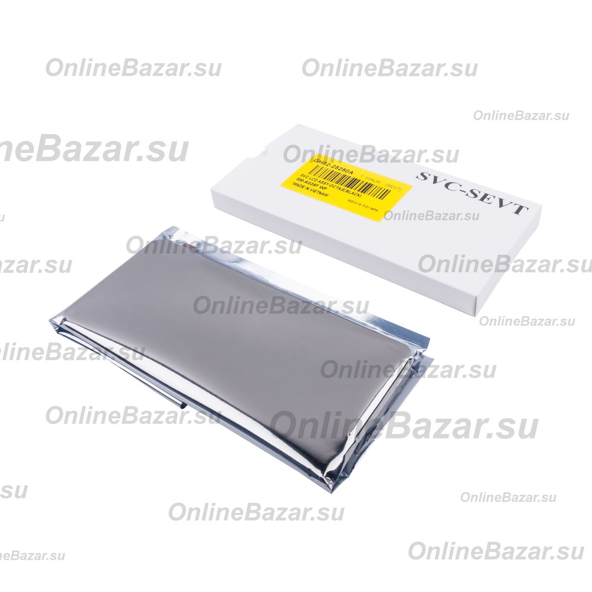 Дисплей для Samsung SM-A032F (Galaxy A03 Core) модуль в сборе с тачскрином <черный> (супер премиум) ― OnlineBazar.su