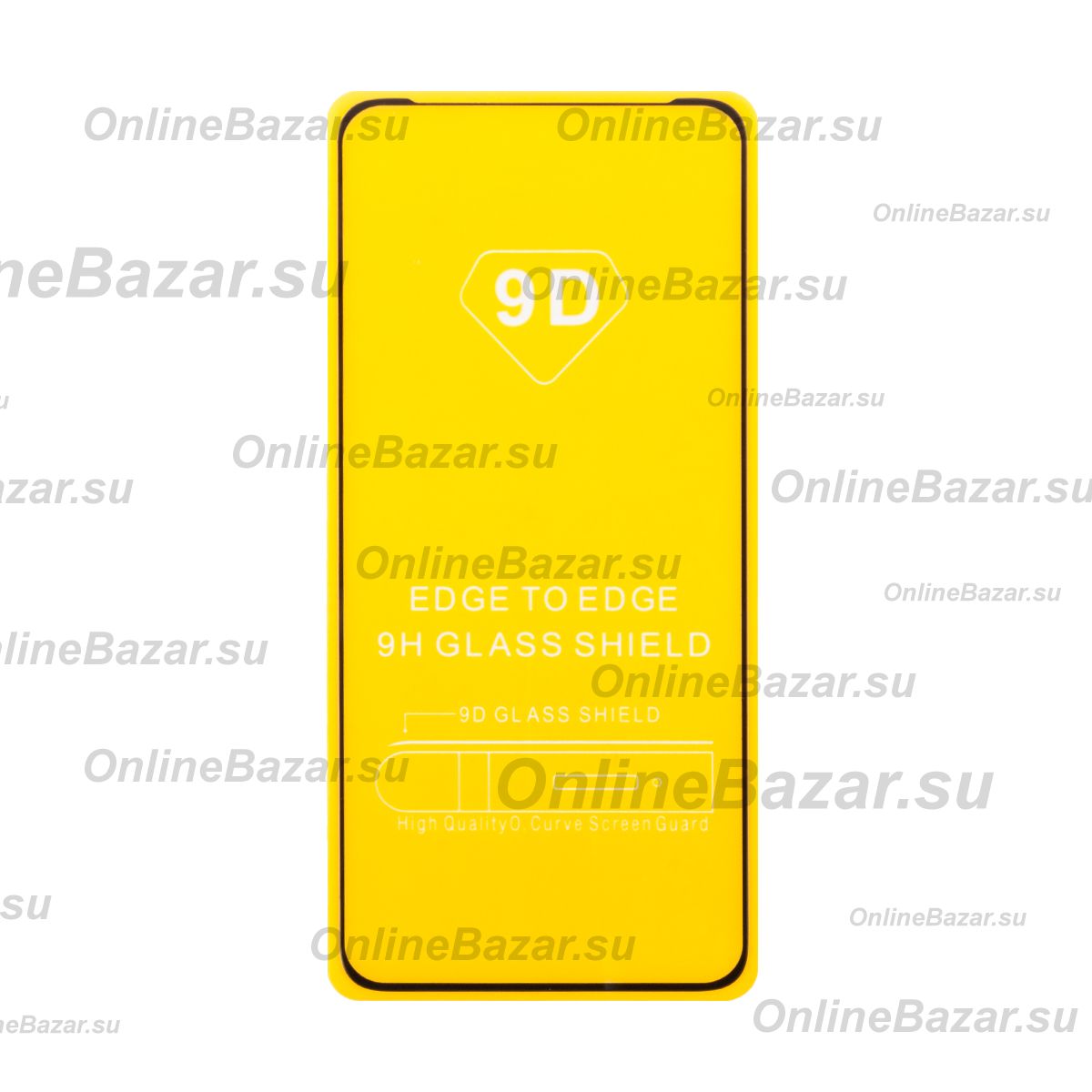 Защитное стекло для OnePlus Ace 2 (2,5D/полная наклейка) <черный> ― OnlineBazar.su