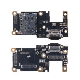 Плата нижняя для Xiaomi 21081111RG на системный разъем, разъем Sim-карты и микрофон
