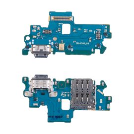 Плата нижняя для Samsung SM-A566B (Galaxy A56 5G) на системный разъем, разъем Sim-карты и микрофон (оригинал)