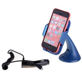 Автодержатель с зарядном устройством ACC-CRH-501 (Micro USB) <синий>