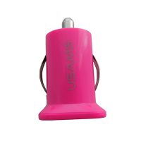 Автомобильное зарядное устройство USB Usams (2 порта/2000mA) <пурпурный> ― OnlineBazar.su