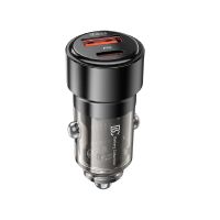 Автомобильное зарядное устройство USB BC CC15 (75W/QC3.0/PD/USB-C) <черный> ― OnlineBazar.su