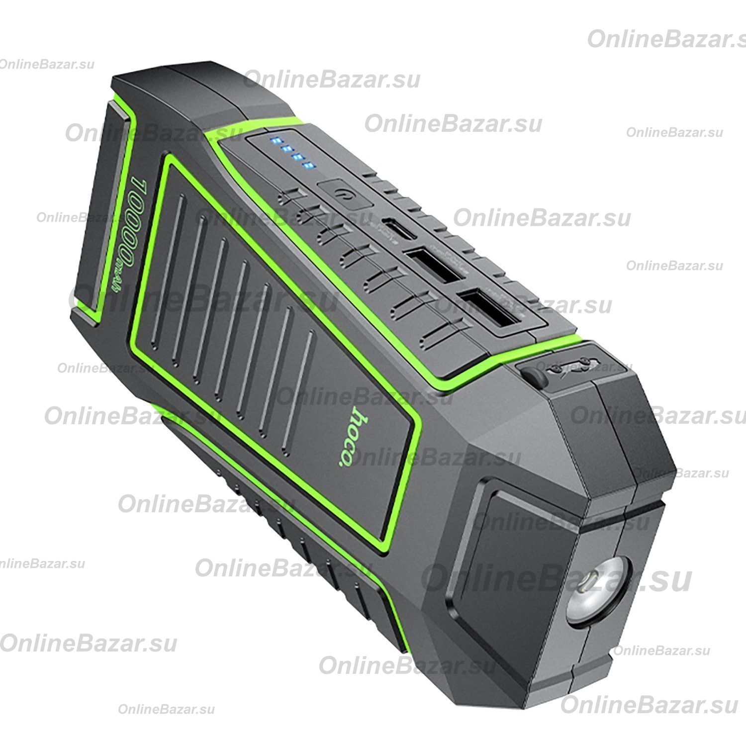 Автомобильное пуско-зарядное устройство Hoco QS1 (10000 mAh) <черный> ― OnlineBazar.su