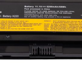 Аккумуляторная батарея для ноутбука Lenovo Thinkpad X220S (45N1024) 5300 mAh
