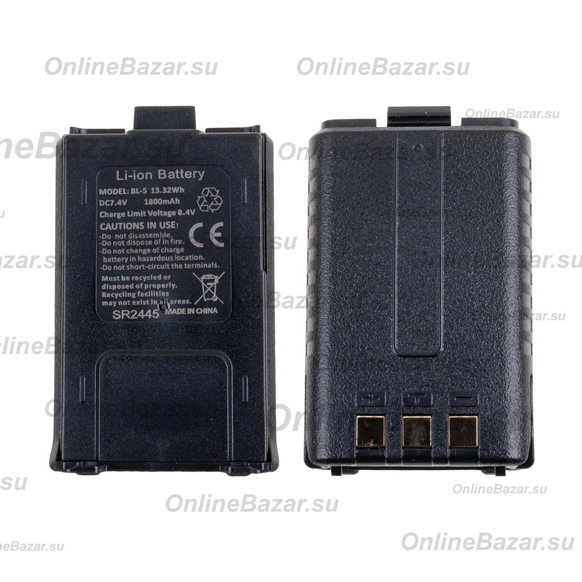 Аккумуляторная батарея для радиостанции Baofeng UV-5R 1800 mAh ― OnlineBazar.su