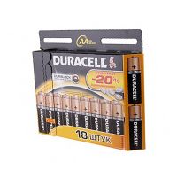Батарейка AA Duracell LR6 Basic (упаковка 18 шт.) ― OnlineBazar.su