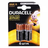 Батарейка AAA Duracell LR03 (упаковка 6 шт.) ― OnlineBazar.su