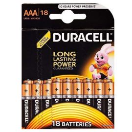 Батарейка AAA Duracell LR03 Basic (упаковка 18 шт.)
