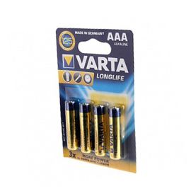 Батарейка AAA Varta LR03 LONGLIFE (упаковка 4 шт.)