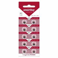 Батарейка SmartBuy AG1 (упаковка 10 шт.) ― OnlineBazar.su