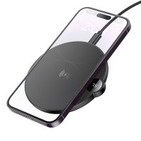 Беспроводное зарядное устройство Borofone BQ39 (15W, быстрая зарядка, дисплей) <черный> ― OnlineBazar.su