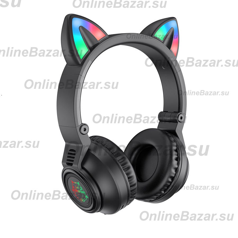 Беспроводные Bluetooth наушники Borofone BO18 Cat <черный> ― OnlineBazar.su