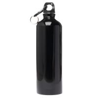 Бутылка для воды алюминиевая с карабином (500 мл.) <черный> ― OnlineBazar.su