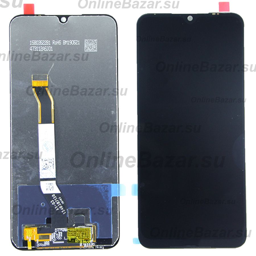Дисплей для Xiaomi Redmi Note 8 в сборе с тачскрином <черный> ― OnlineBazar.su