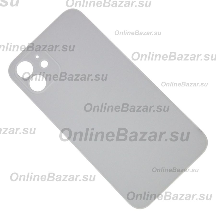 Задняя крышка для Apple iPhone 12 (широкий вырез под камеру) <белый> ― OnlineBazar.su