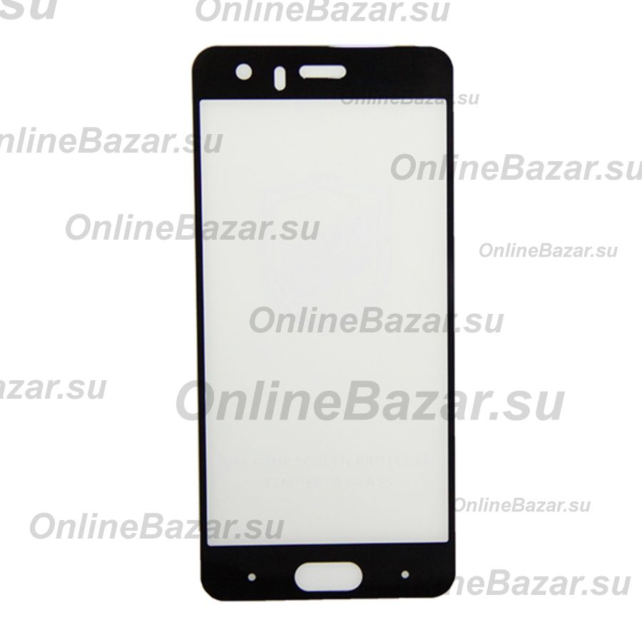 Защитное стекло для Honor 9 Premium (STF-L19) (2.5D/полная наклейка) <черный> ― OnlineBazar.su