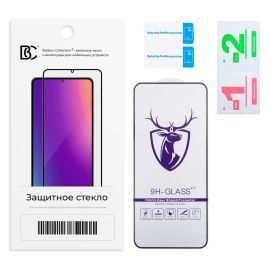 Защитное стекло для Huawei Nova 12 SE (2.5D/закаленное, полная наклейка) <черный> в блистере