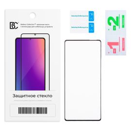 Защитное стекло для Infinix GT 20 Pro (X6871) (2.5D/закаленное, полная наклейка) <черный> в блистере