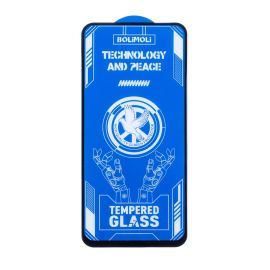 Защитное стекло для Infinix Smart 10 (X6725) (2.5D/полная наклейка) <черный>