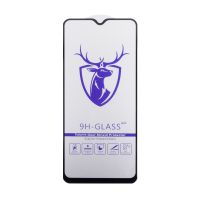 Защитное стекло для Infinix Hot 11 Play (X688B) (2,5D/закаленное, полная наклейка) <черный> в блистере ― OnlineBazar.su