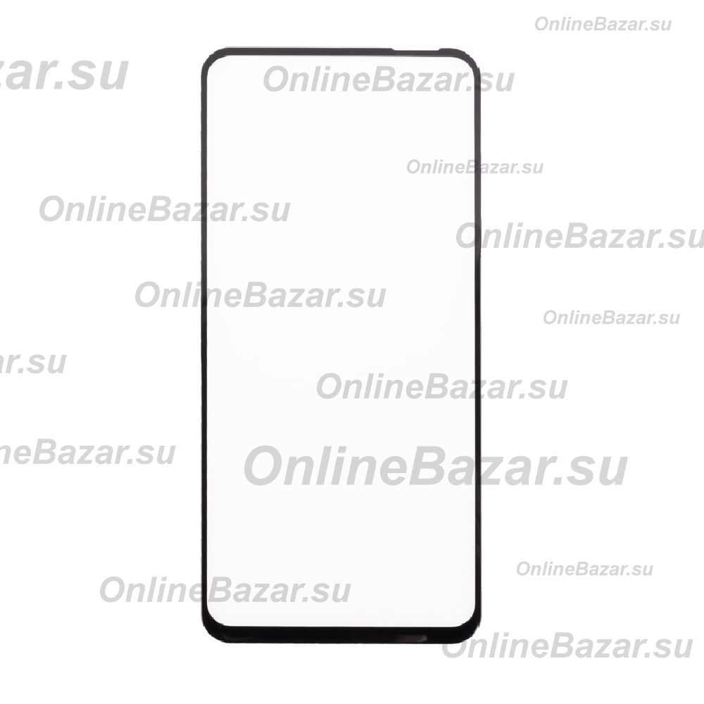 Защитное стекло для Infinix Smart 9 (X6532) (2,5D/закаленное, полная наклейка) <черный> в блистере ― OnlineBazar.su