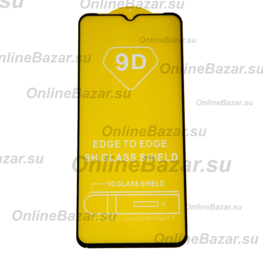 Защитное стекло для Motorola Moto G30 (XT2129-2) (2,5D/полная наклейка) <черный> ― OnlineBazar.su