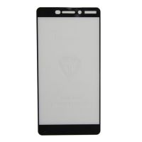 Защитное стекло для Nokia 6.1 (2,5D/полная наклейка) <черный> ― OnlineBazar.su