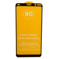 Защитное стекло для Nokia 9 PureView (2,5D/полная наклейка) <черный> ― OnlineBazar.su