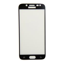Защитное стекло для Samsung SM-J530F (Galaxy J5 2017) (2,5D/полная наклейка) <черный>