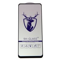 Защитное стекло для Tecno Pova 4 (LG7n) (2,5D/закаленное, полная наклейка) <черный> в блистере ― OnlineBazar.su